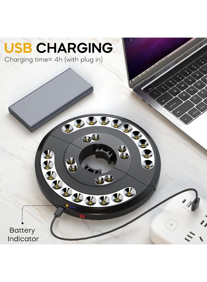 Eletorot Patio Umbrella Lights-Rechargeable Outdoor Lights for Patio Decor, Patio Table Light 28 LED 3 Lighting Modes, Cool Patio Pool Accessories and Backyard Decor - Image 3